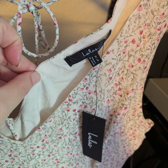 Lulus Your Only Darling Ivory Floral Print Sleeveless Midi Dress - Picture 3 of 7